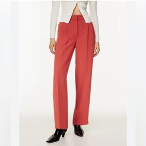 Wilfred The Effortless Pant High-Waisted Wide-Leg Pants - Warm Sienna Red Pink 8